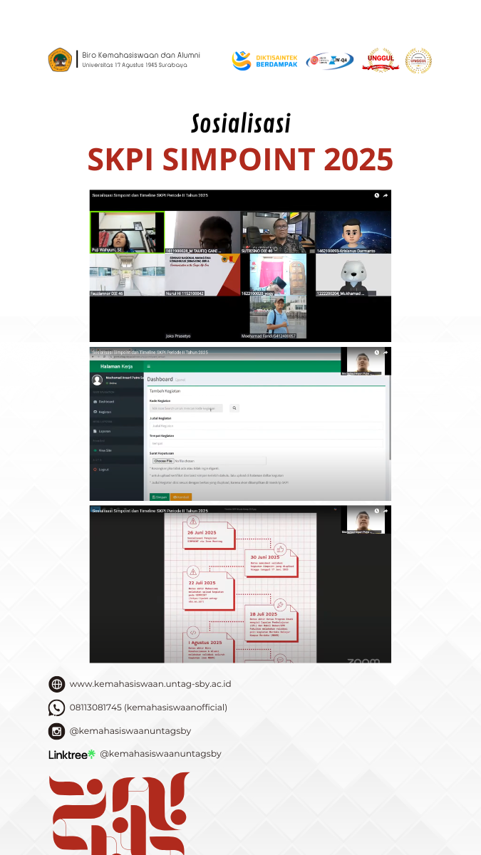 Sosialisasi SIMPOINT 2025: Dorong Pemahaman Mahasiswa Untag Surabaya tentang Sistem Poin Prestasi