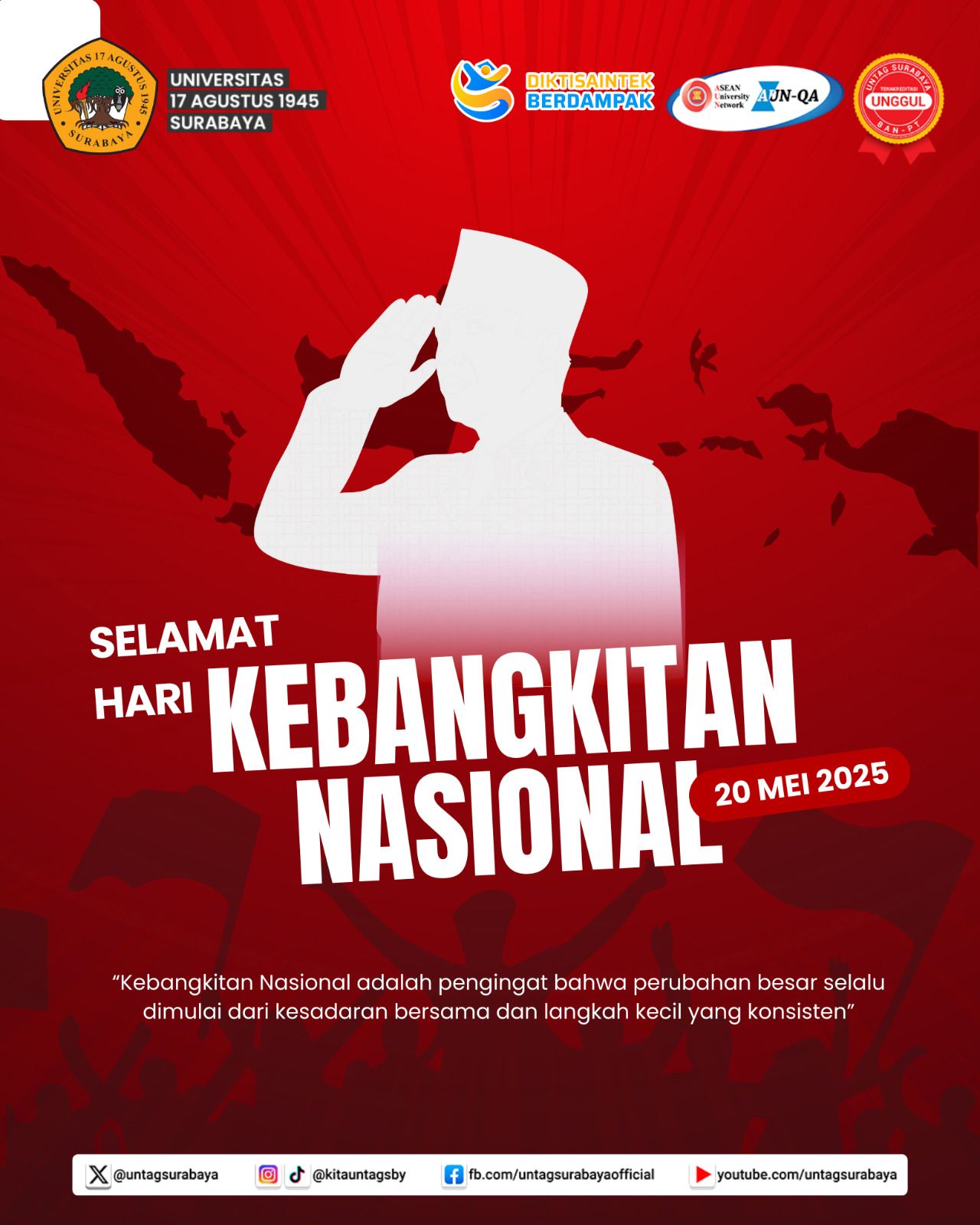 UNTAG Surabaya Peringati Hari Kebangkitan Nasional 20 Mei 2025