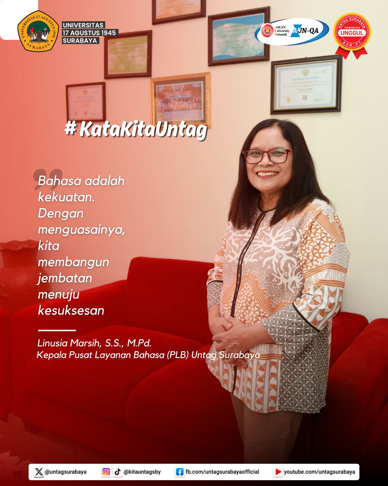 Kepala PLB UNTAG SURABAYA #KATAKITAUNTAG