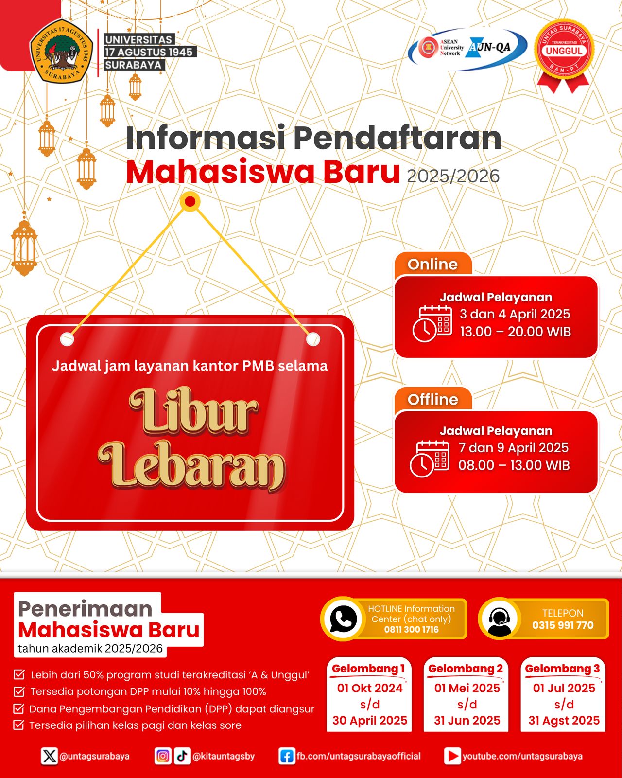 jadwal jam libur lebaran