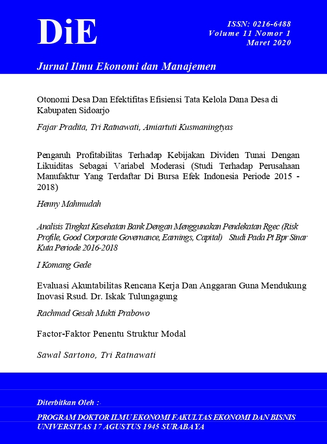 JURNAL DIE VOLUME 11 NOMOR 1 MARET 2020