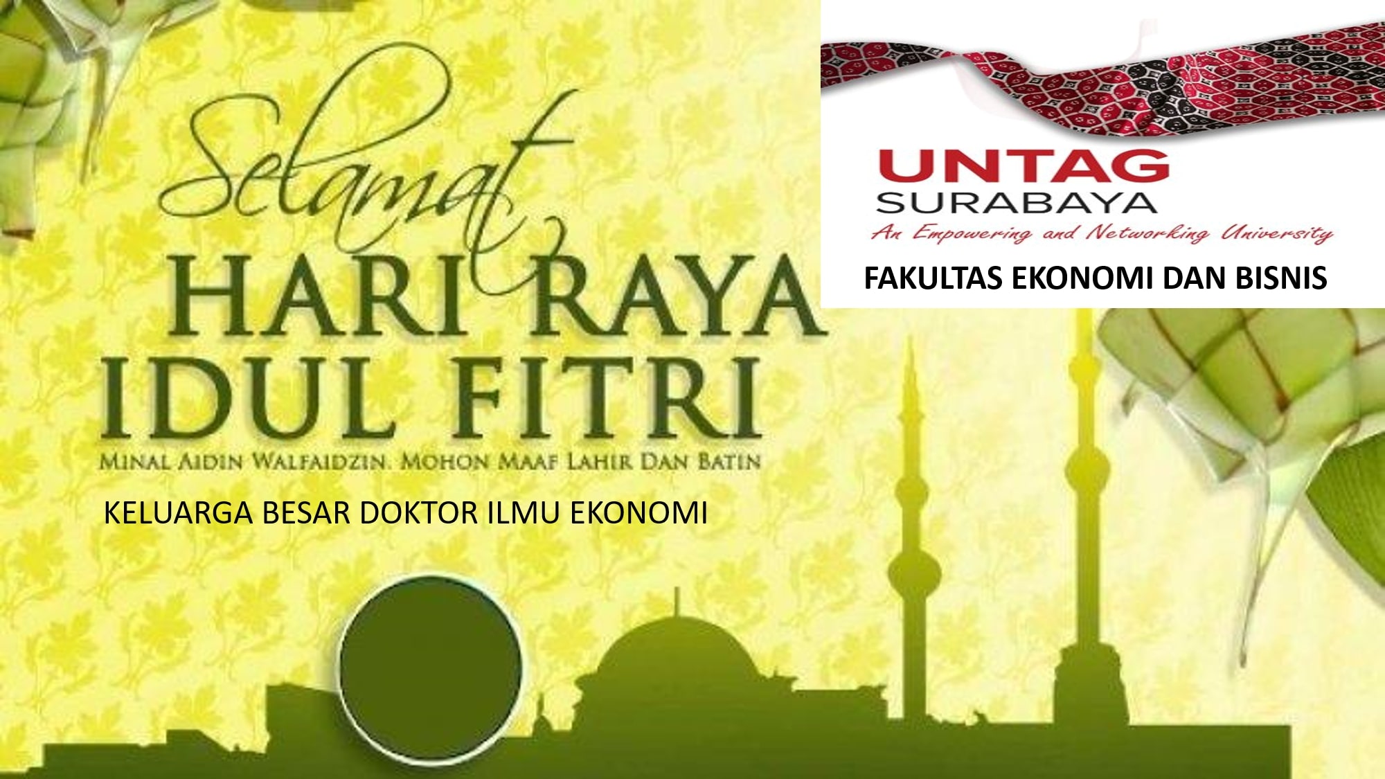 Selamat Hari Raya Idul Fitri 1442 H