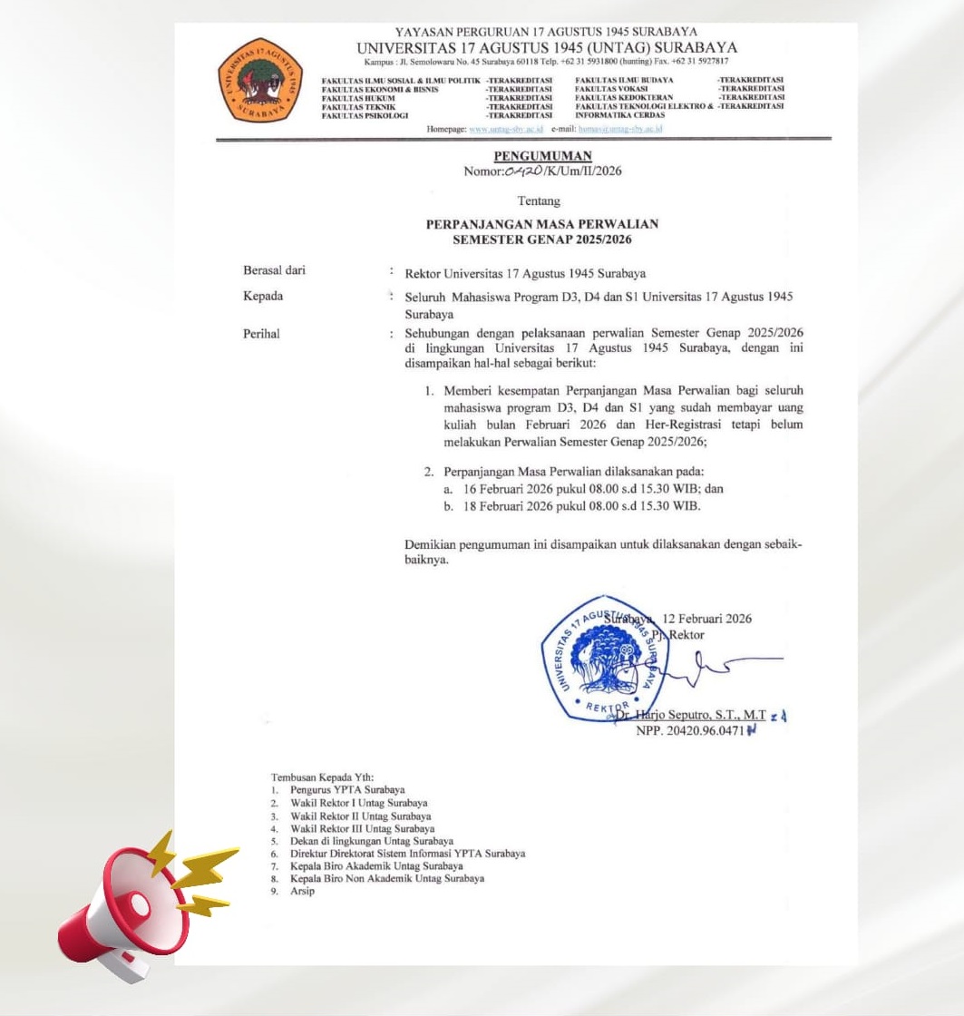 Perpanjangan Perwalian Mahasiswa Doktor Ilmu Ekonomi Untag Surabaya Berlangsung Tertib dan Produktif