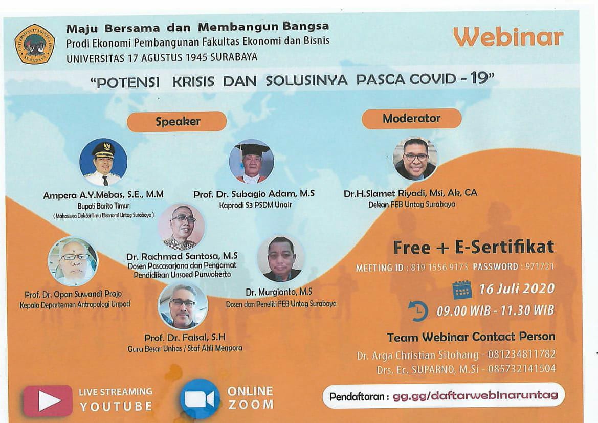 WEBINAR EKONOMI PEMBANGUNAN