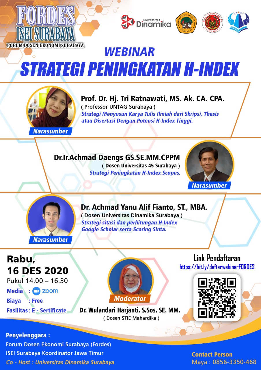 Webinar Strategi Peningkatan H-Index