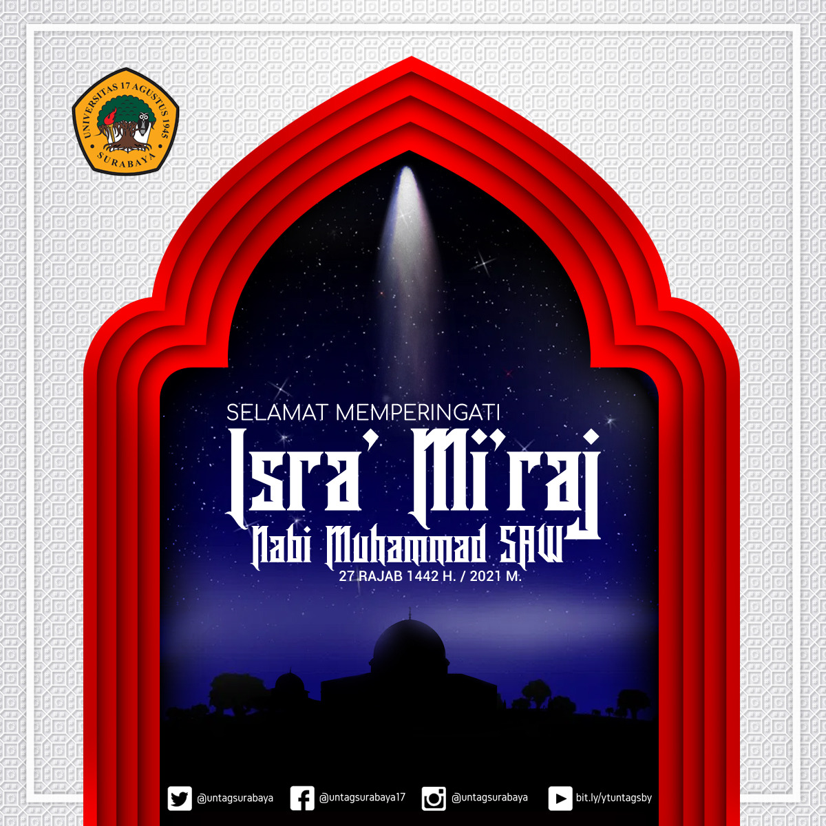Selamat merayakan Isra Miraj 1442 H