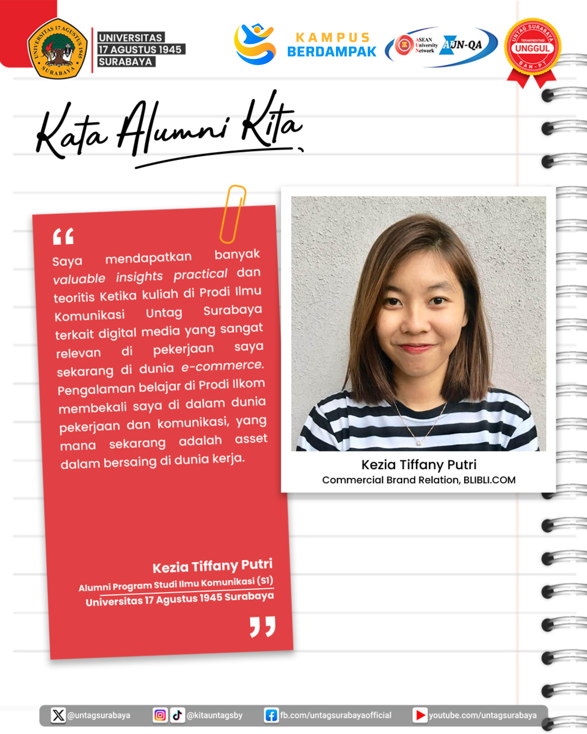 ????? Kata Alumni Kita � Kezia Tiffany Putri ?????