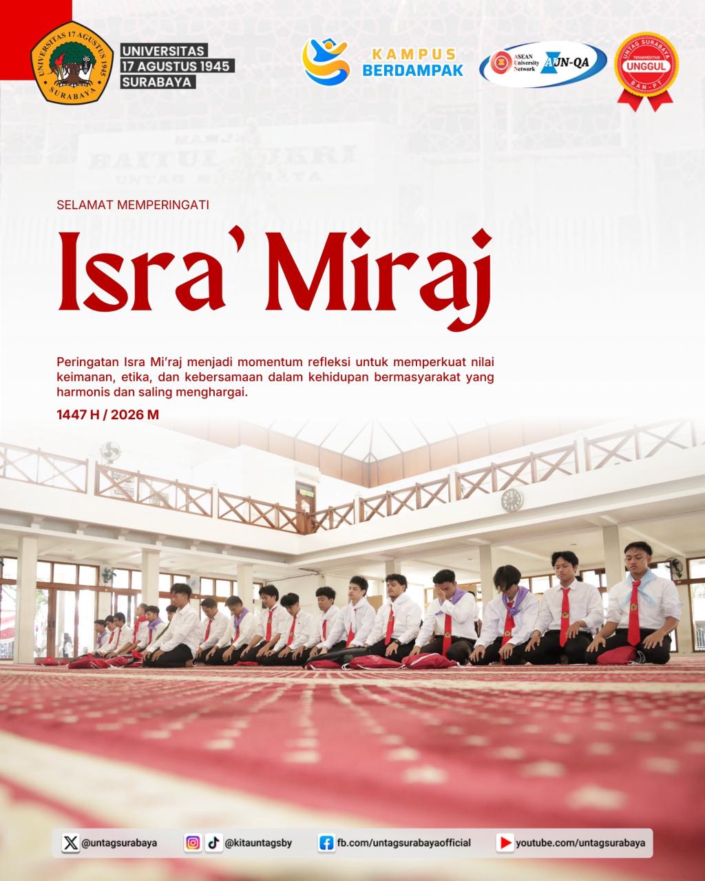 selamat memperingati Isra� Mi�raj 1447 Hijriyah- 2026