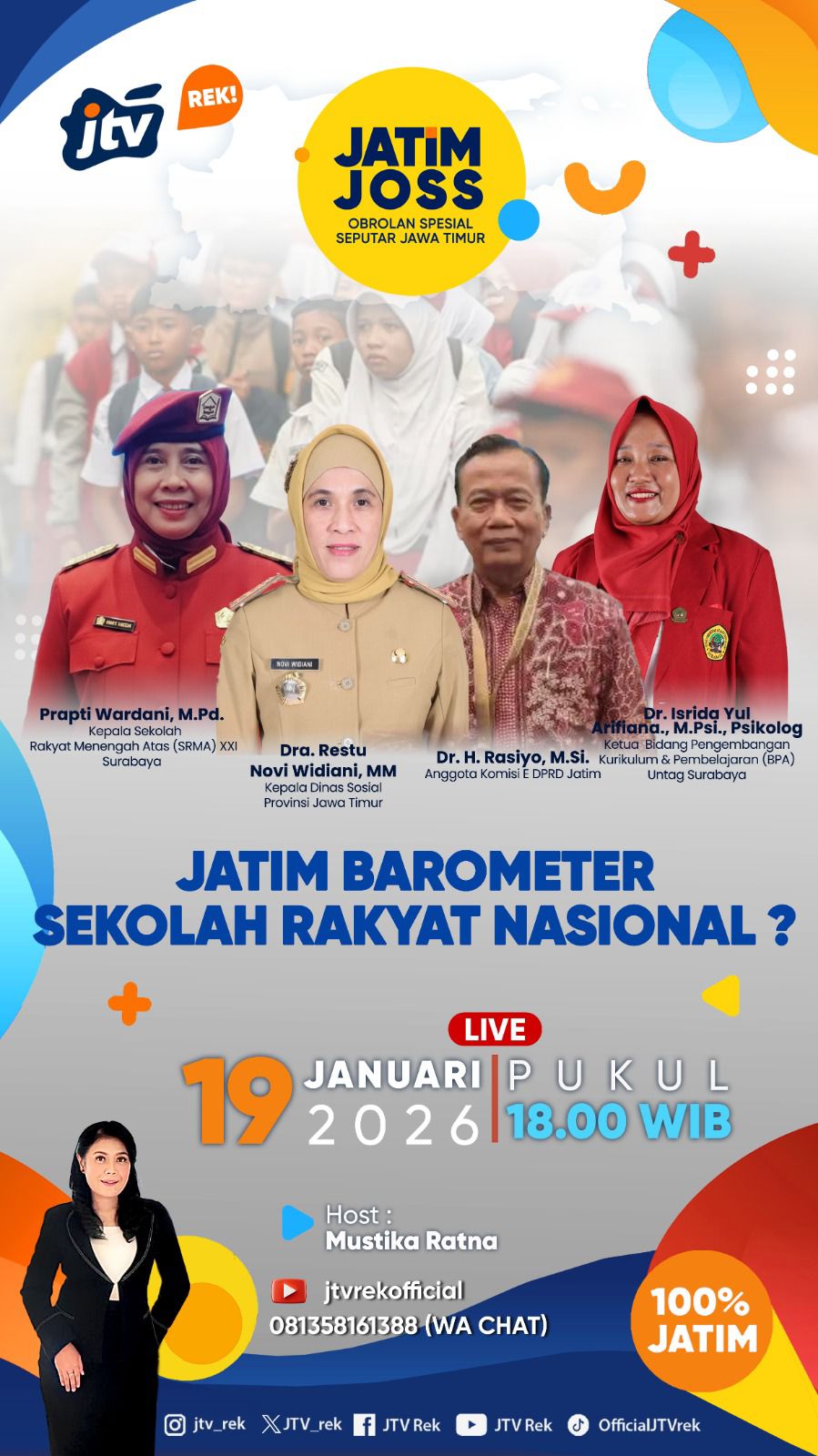 Jatim Barometer Sekolah Rakyat Nasional