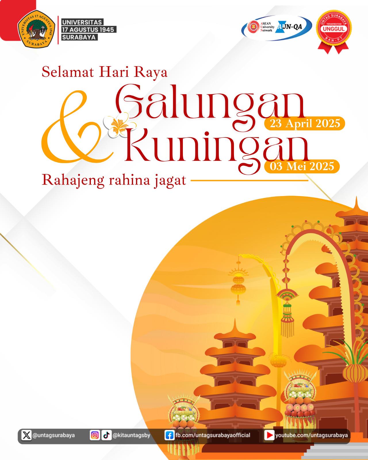 Selamat Hari Raya Galungan dan Kuningan