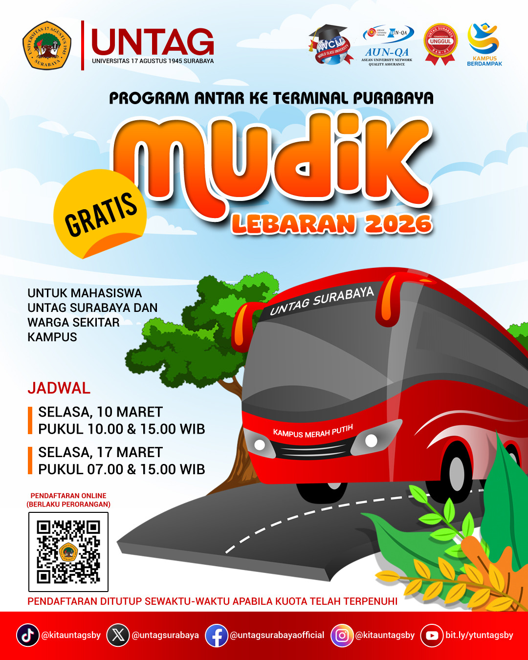 Mudik 2026 dengan UNTAG